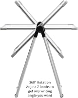 DOeWORKS Kids Easel Magnetic Whiteboard Chalkboard Height Adjustable 360° view 5