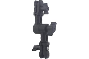 20mm to 17mm Socket Rosette Joint Arm – Aluminum Adjustable Adapter | 360° Rotation x3 | Compatible with Bulletpoint Mounting