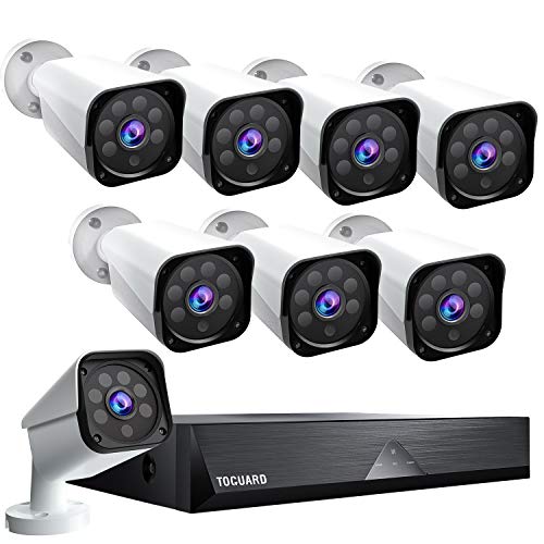 TOGUARD 8CH 1080P Security Camera System Home Outdoor Lite Wired DVR