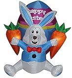 4 ft. Airblown Easter Bunny Inflatable - Yard Decoration