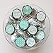 324 Mini Candy Stickers 0.75 Inch Girl Baby Shower Favors Decoration Labels Gender Neutral (Mint)