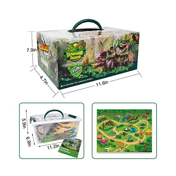 LOYO-Dinosaur-Toy-Figure-with-Playmat-24-Pcs-Kids-Realistic-Dinosaur-Playset-Educational-Learning-Toy-for-Toddlers-Boys LOYO Dinosaur Toy Figure with Playmat - 24 Pcs Kids Realistic Dinosaur Playset Educational Learning Toy for Toddlers…