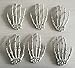 3 Pairs Halloween Skeleton Hands Plastic Life Size Hands for Halloween Decoration