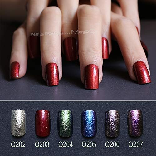 Aaviland False Nails Golden Flash Christmas Green Red Square Long Fake Nails 24Pcs Deep Navy Blue Artistic Nails Purple Gray Gorgeous Q207