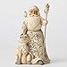Jim Shore Heartwood Creek White Woodland Santa with Fox Stone Resin Figurine, 5.25”