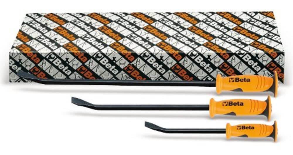 Beta 9650019 Model 965 /S3Set of3 Pry Bar with Flat Curved End