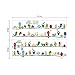 DecalMile Colourful Cute Birds Wall Sticker Removable Vinyl Wall Sticker Wall Pictures for Bedroom Living Room Office