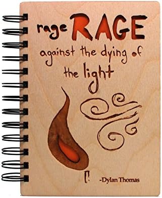 Rage Against the Dying of the Light - Lasercut Wood Journal
