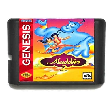 Amazon Com Taka Co 16 Bit Sega Md Game Sega Md Game Card Aladdin 2 For 16 Bit Sega Md Game Cartridge Megadrive Genesis System Video Games