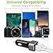 Car Charger, BrexLink 6A/36W Dual USB Ports Fast Car Charger Adapter, 2 Port Quick Cell Phone Car Accessories Compatible w. Samsung Galaxy S9 S8 Plus Note 9 8 S7, iPhone Xs XS Max XR X 8 Plus 7 6S 6