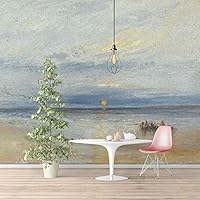 Wall Murals Self-Adhesive Removable The Dogana and San Giorgio Maggiore by Joseph Mallord William Turner Wallpaper Home Decoration for Living Room,Bedroom - 66x96 inches