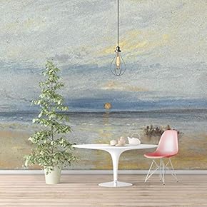 Wall Murals Self-Adhesive Removable The Dogana and San Giorgio Maggiore by Joseph Mallord William Turner Wallpaper Home Decoration for Living Room,Bedroom - 66x96 inches