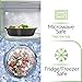 PrepNaturals Reusable Plastic Containers with Lids, 60 Pack, Black, Meal Prep Bowls, Lunch Containers, BPA, PVC and Phthalate Free, Microwave and Freezer Safe