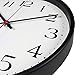 Large Decorative Black Wall Clock - Universal Non-Ticking & Silent 12-Inch Wall Clock