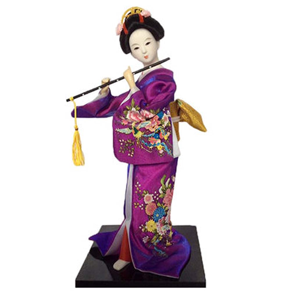 Fancy Pumpkin Japanese Dolls Geisha Girl Geiko Kimono Doll Home Decoration Art Collection, D-11