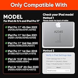 doqo iPad Pro 11 inch/iPad Air 4/5th gen case with