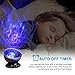 Boomile Remote Control Ocean Wave Projector for Baby, 12 LED &7 Colors Night Light with Built-in Mini Music Player for Living Room and Bedroom(Black)