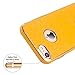 Case for Apple iPhone 7 Gold Lether Dual Layer Design for Girls&Body&Women&Men with Screen Protector Tempered Glass (White)