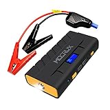MOCRUX Car Jump Starter, 500A 13600mAh Portable Jump Starter Power (Up to 4.2L Gasoline and 3.0L Diesel), Emergency Car Battery Booster Charger with Dual USB Ports LCD Screen & LED Flashlight