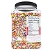 Hoosier Hill Farm Rainbow decorating Sprinkles, Large 2 lbs Jar