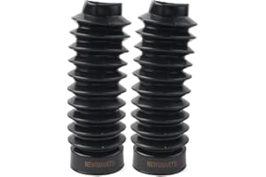 Newsmarts Motorcycle 49mm Fork Covers Front Rubber Gaiters Gators Shock Boots Compatible with Harley Dyna FXDWGI FXDWG