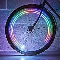 Monkey Light M204 - 40 Lumen, 4 Ultrabright full-color LED Bike Wheel Light - Waterproof ultra-durable