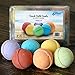 Bath Bombs Gift Set of 6, Beach Scents, Paraben Free, Phthalates Free, lush All Natural Essential Oils, Cocoa Butter, Coconut Oil, Fizzies, Melts, Bubble Bath- Birthday Essentials for Kids Teen Women