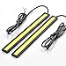 RioRand RR-2P-6W-6K-S LED Daytime Running Light (2-Piece Waterproof Aluminum High Power 6W 6000K Xenon Slim COB, White)