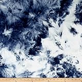 Shannon Minky Cuddle Tie Dye Navy Fabric By The Yard