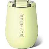 BrüMate Uncork'd 14oz 100% Leakproof Insulated Wine Tumbler | Locking Lid | Insulated Stainless Steel Wine Glass | Perfect For Travel & Outdoors | BPA-Free (Prickly Pear)