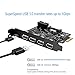 SupaHub PCI-E to Type C (1), Type A (4) USB 3.0 5-Port PCI Express Expansion Card, Capable of Expanding + 2 USB 3.0 Ports with Internal 20-Pin Connector, Includes Drivers & Power Cables