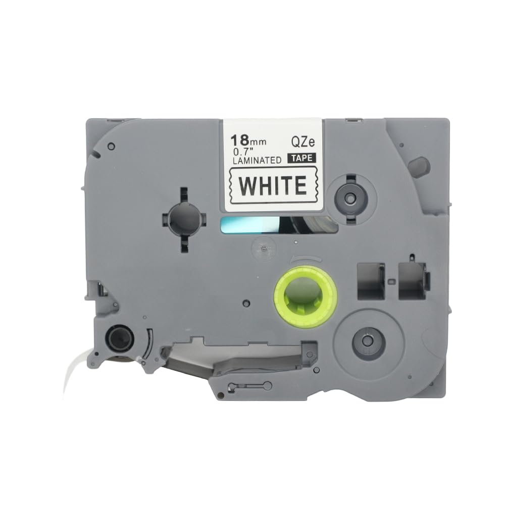 BROVACS 1 Pack Black on White Laminated Label Tape Compatible for Brother P-Touch Label Printer TZ 241 TZe 241 18mm 3/4" OPA4241