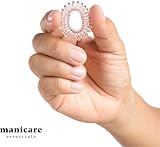 Manicare 4 Spiral Hair Bands Black Clear Traceless Crease Free Coil Bands view 5