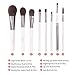 DUcare 8 Pcs Makeup Brushes Set With Designer Travel Case Cup, Professional With Synthetic Fiber