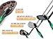 Voplop VL-BRSH Golf Brush and Club Groove Cleaner, Easily Attaches to Golf Bag, Deep Clean Iron Grooves, Cleaning Club Face, Bag Clip & Retractable Extension Cord, Green