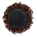 LEOSA High Puff Afro Ponytail Drawstring Short Afro Kinky Curly Pony Tail Clip in on Synthetic Curly Hair Bun Made of Fiber Puff Ponytail Wrap Updo Hair Extensions with Clips (Light Brown)