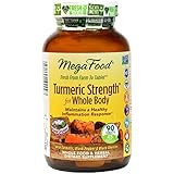 MegaFood - Turmeric Strength for Whole Body, Supports Healthy Aging, 90 Tablets (Premium Packaging)