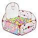 Newcomdigi Kids Ball Pit Ball Tent Toddler Ball Pit with Mini Basketball Hoop and Zippered Storage Bag, 4 Feet/120 Centimeter (Balls Not Included)