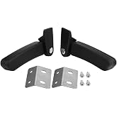Motorcycle Passenger Armrest 2Pcs Motorcycle Passenger Rear Folding Top Case Box Rear Seat Armrest Kit for