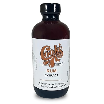 Cooks Choice Pure Rum Extract 8 Oz