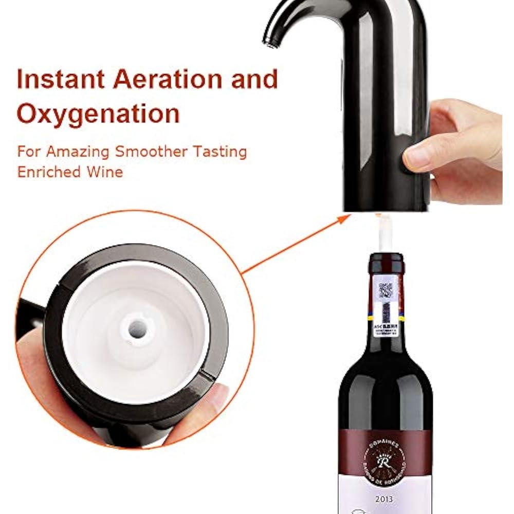 Electric Wine Aerator Pourer, Decanter And Dispenser Pump, 3