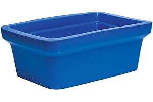GENESEE SCIENTIFIC Medium Blue Ice Pan – 4 Liter Ice Holder - Stackable, Lightweight, Leak-Proof Ice Container - Frozen Sample Containers w/EVA Material to Withstand Dry Ice, Liquid Nitrogen, & Chemical Solvents