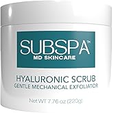 SUBSPA MD Skincare Hyaluronic Scrub, Gentle Mechanical Exfoliator with Hyaluronic Acid and Red Tea, 7.76 oz