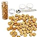Gold Wax Seal Beads, Yoption 150 Pieces Octagon Sealing Wax Beads with Candle and Melting Spoon for Wax Seal Stamp (Gold)