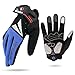 HuwaiH Cycling Gloves Mountain Bike Gloves Anti-slip Shock-absorbing Pad Biking Gloves Bicycle Road Racing Riding Gloves Half Finger Breathable Cycle Gloves For Men And Women