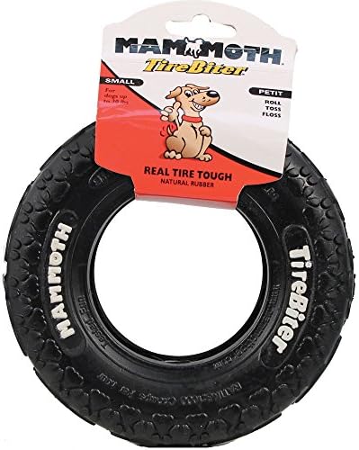 Tirebiter Paw Tracks Tire Dog Toy