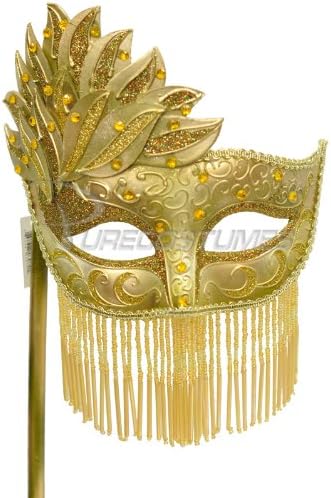 Pure Seasons Bellisima Festa Mask (Gold/Gold)-Standard