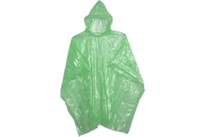 Sara Glove Emergency Disposable Rain Ponchos 8 Colors - (Sold in 5, 10, 30, or 200 Packs)