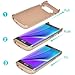 Galaxy S6 Edge Plus Battery Case,Accerzone External Power Bank 4200mAh Portable Slim Backup charging Case for Samsung Galaxy S6 Edge Plus(Not for S6 Edge) (Gold)