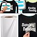 Heat Transfer Vinyl HTV for T-Shirts 12 Inches by 15 Feet Roll (White)